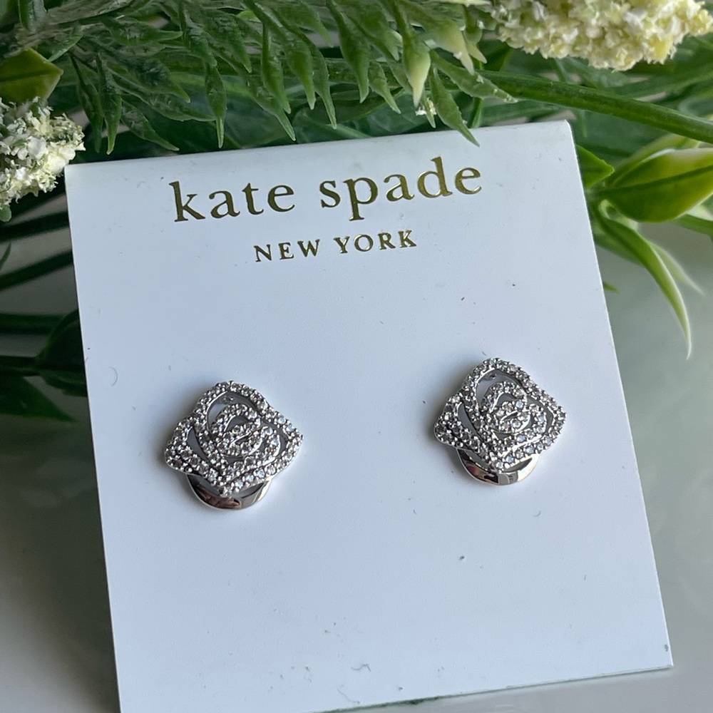 Kate Spade crystal stud earrings - Picture 6 of 6
